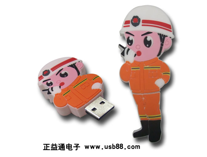 為某企業(yè)定制的PVC軟膠卡通U盤(pán)